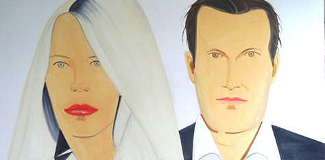 Familie Susanne und Dr. Frank Erhard, Doppelporträt von Alex Katz, 2012